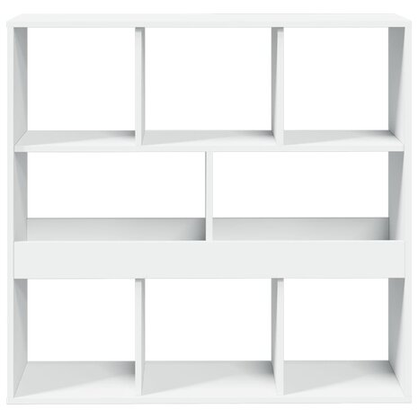 Boekenkast/kamerscherm 100x33x94,5 cm wit 4