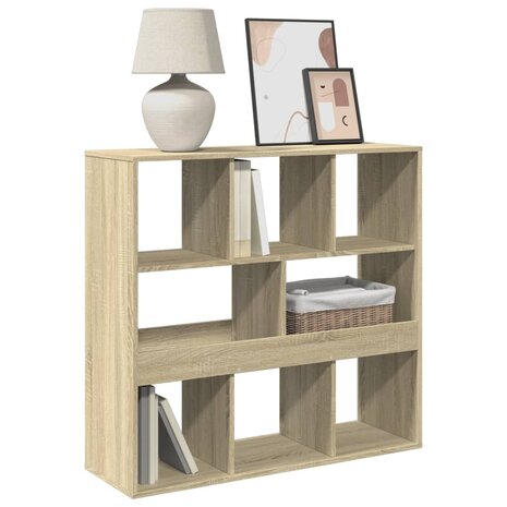 Boekenkast / kamerscherm 100x33x94,5 cm sonoma eikenkleurig 3