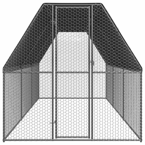 Kippenhok 2x6x2 m gegalvaniseerd staal 2