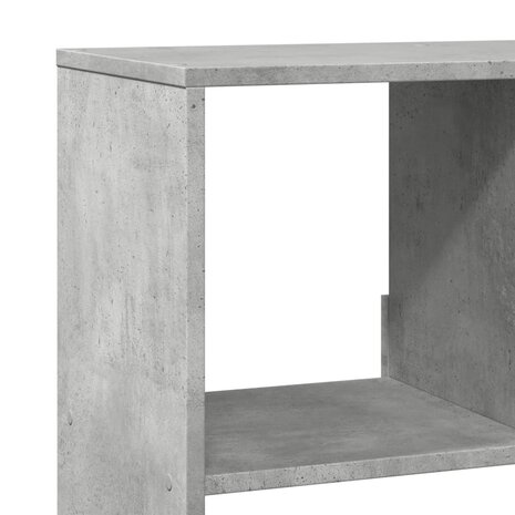 kamerscherm 100x33x125,5 cm bewerkt hout betongrijs 7