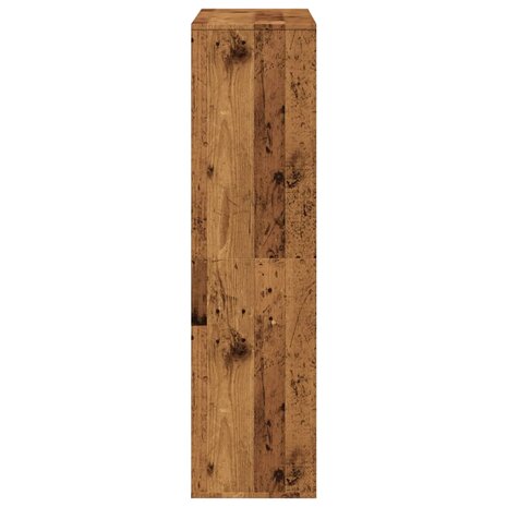 Kamerscherm 100x33x125,5 cm bewerkt hout oud houtkleurig 5