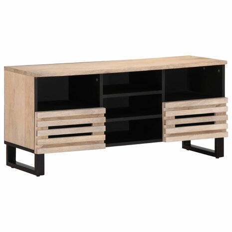 Tv-meubel 100x34x46 cm massief mangohout 1