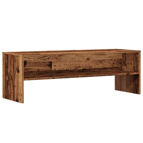 Tv-meubel 120x40x40 cm bewerkt hout oud houtkleurig 2