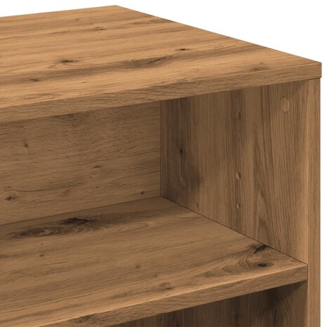 Tv-meubel 120x40x40 cm bewerkt hout artisanaal eikenkleurig 7