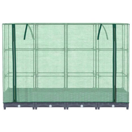 Plantenbak verhoogd met kashoes 160x40x123 cm rattanlook 4