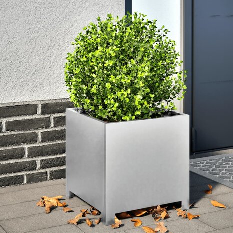 Plantenbakken 2 st 40x40x40 cm gegalvaniseerd staal 1