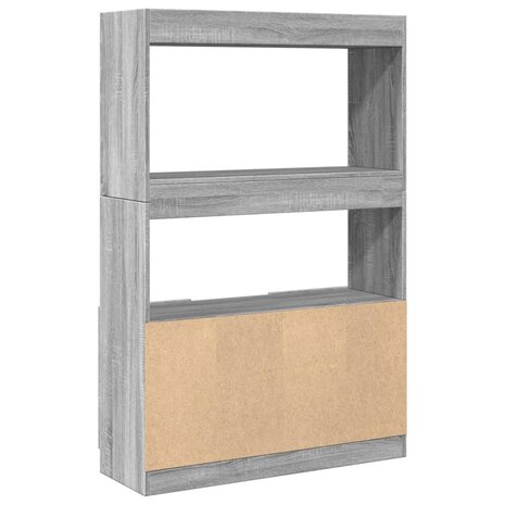 Hoge kast 92x33x140 cm bewerkt hout grijs sonoma eikenkleurig 9