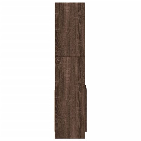 Hoge kast 92x33x140 cm bewerkt hout bruin eikenkleur 6