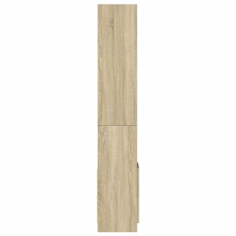 Hoge kast 92x33x180 cm bewerkt hout sonoma eikenkleurig 6