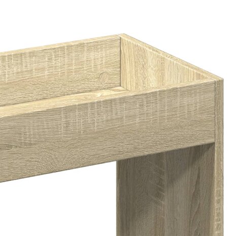 Hoge kast 92x33x180 cm bewerkt hout sonoma eikenkleurig 9