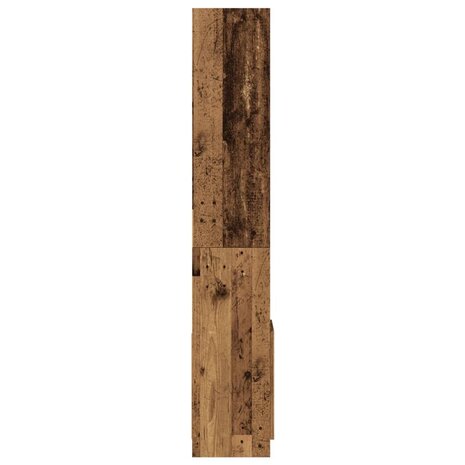 Hoge kast 92x33x180 cm bewerkt hout oud houtkleurig 6