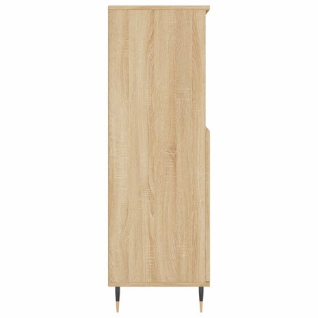 Hoge kast 60x36x110 cm bewerkt hout sonoma eikenkleurig 7