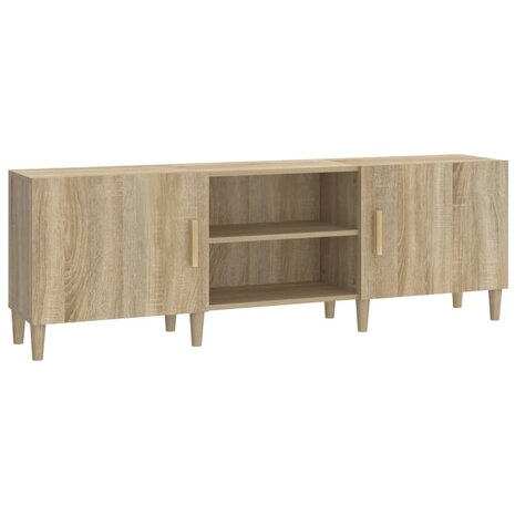 Tv-meubel 150x30x50 cm bewerkt hout sonoma eikenkleurig 2