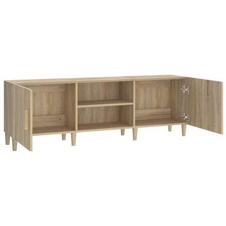 Tv-meubel 150x30x50 cm bewerkt hout sonoma eikenkleurig 6