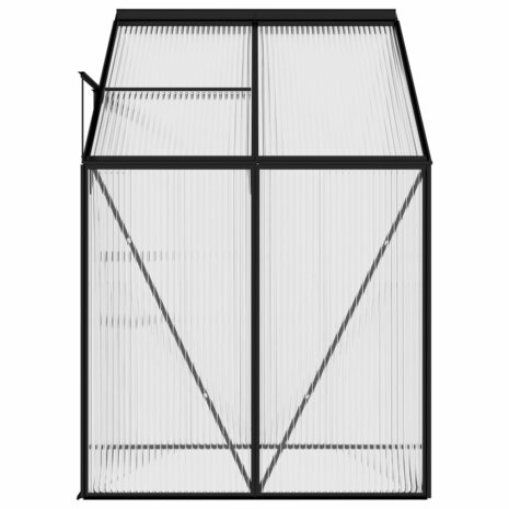 Broeikas 2,59 m³ aluminium antracietkleurig 6