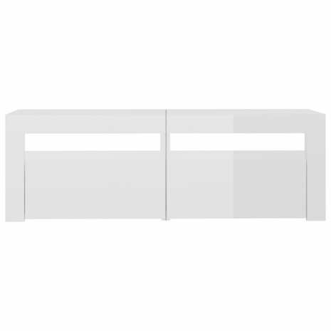 Tv-meubel met LED-verlichting 120x35x40 cm hoogglans wit 8