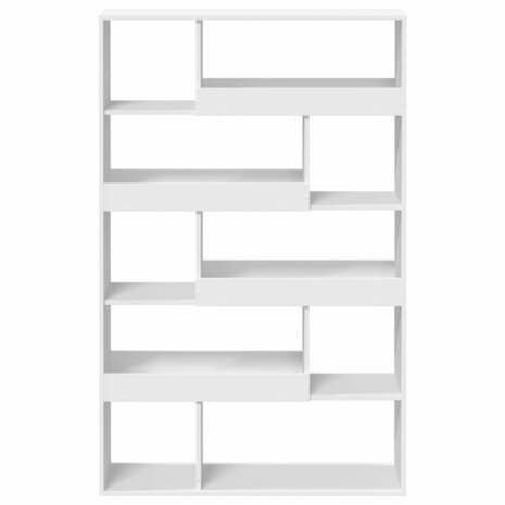 Boekenkast 100x33x156,5 cm bewerkt hout wit 4