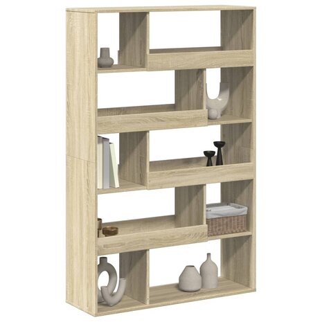 Boekenkast 100x33x156,5 cm bewerkt hout sonoma eikenkleurig 3