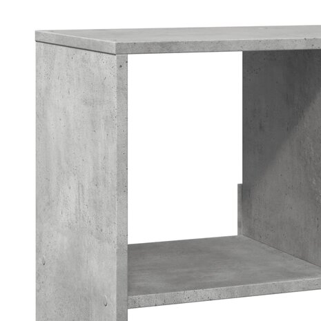 Boekenkast 100x33x156,5 cm bewerkt hout betongrijs 7