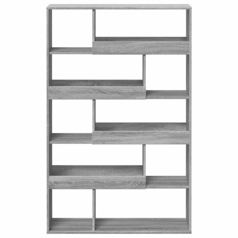 Boekenkast 100x33x156,5 cm bewerkt hout grijs sonoma eikenkleur 4