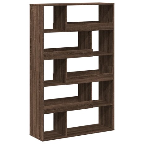 Boekenkast 100x33x156,5 cm bewerkt hout bruin eikenkleurig 2