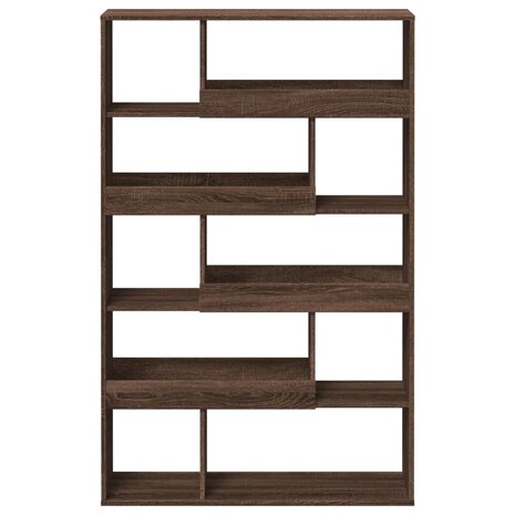 Boekenkast 100x33x156,5 cm bewerkt hout bruin eikenkleurig 4