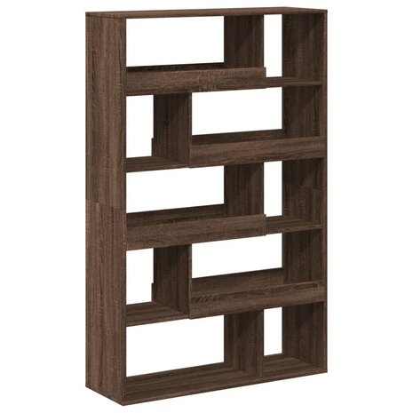 Boekenkast 100x33x156,5 cm bewerkt hout bruin eikenkleurig 6