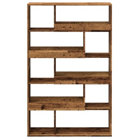 Boekenkast 100x33x156,5 cm bewerkt hout oud houtkleurig 4