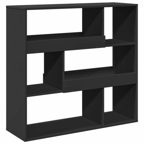 Boekenkast 100x33x94,5 cm bewerkt hout zwart 6