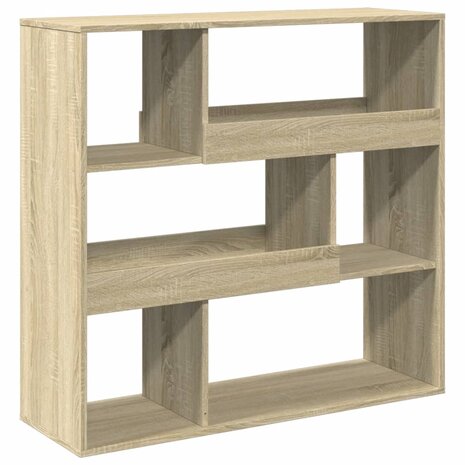 Boekenkast 100x33x94,5 cm bewerkt hout sonoma eikenkleurig 2