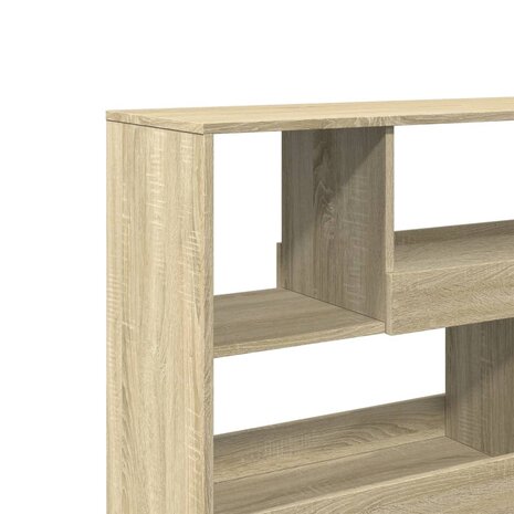 Boekenkast 100x33x94,5 cm bewerkt hout sonoma eikenkleurig 7