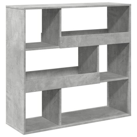 Boekenkast 100x33x94,5 cm bewerkt hout betongrijs 2