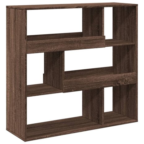 Boekenkast 100x33x94,5 cm bewerkt hout bruin eikenkleurig 6