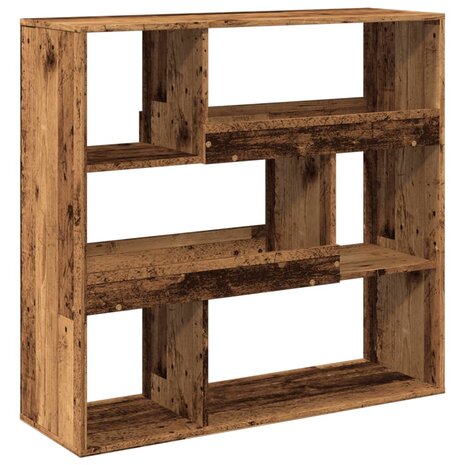 Boekenkast 100x33x94,5 cm bewerkt hout oud houtkleurig 2