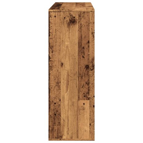 Boekenkast 100x33x94,5 cm bewerkt hout oud houtkleurig 5