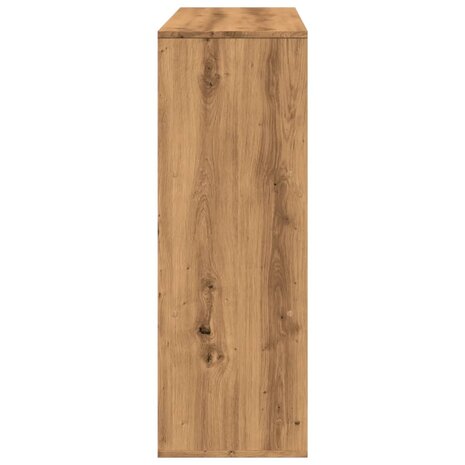 Boekenkast 100x33x94,5 cm bewerkt hout artisanaal eikenkleurig 5