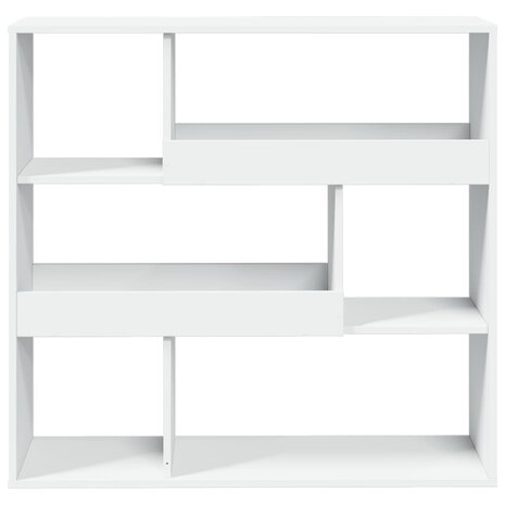 Boekenkast/kamerscherm 100x33x94,5 cm wit 4