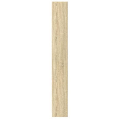 Boekenkast 60x24x176 cm bewerkt hout sonoma eikenkleurig 5