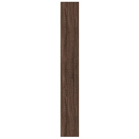 Boekenkast 60x24x176 cm bewerkt hout bruin eikenkleurig 5