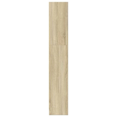 Boekenkast 80x24x143 cm bewerkt hout sonoma eikenkleurig 5