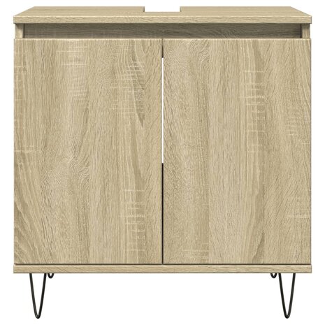 Badkamerkast 58x33x60 cm bewerkt hout sonoma eikenkleurig 3