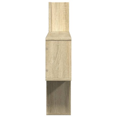 Wandschap 100x15x70 cm bewerkt hout sonoma eikenkleurig 5