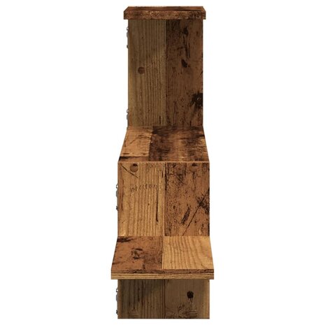 Wandschap 104x15x49 cm bewerkt hout oud houtkleurig 5