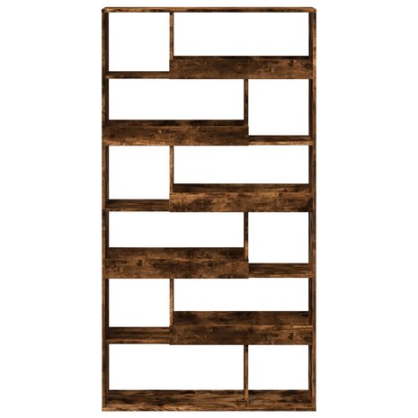 Boekenkast 100x33x187,5 cm bewerkt hout gerookt eikenkleurig 4