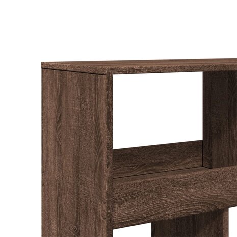 Boekenkast 100x33x125,5 cm bewerkt hout bruin eikenkleurig 7