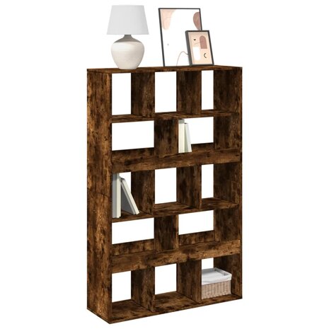 Boekenkast 100x33x156,5 cm bewerkt hout gerookt eikenkleurig 1