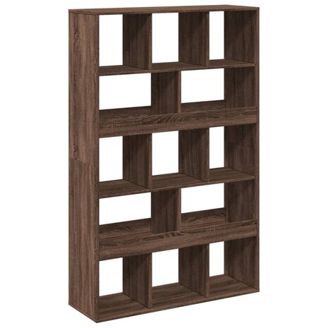 Boekenkast 100x33x156,5 cm bewerkt hout bruin eikenkleurig 2