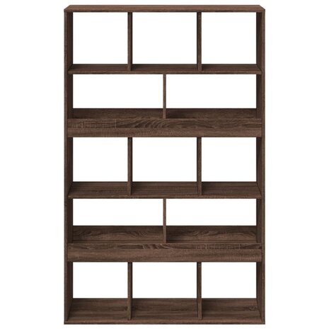 Boekenkast 100x33x156,5 cm bewerkt hout bruin eikenkleurig 4