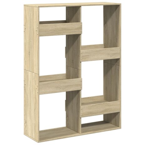 Boekenkast 100x33x135 cm bewerkt hout sonoma eikenkleurig 6