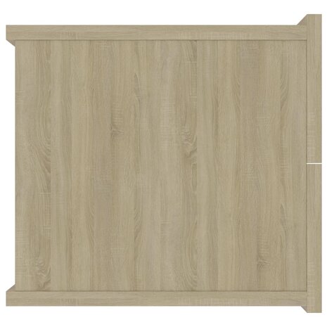 Nachtkastje 40x30x30 cm bewerkt hout sonoma eikenkleurig 5